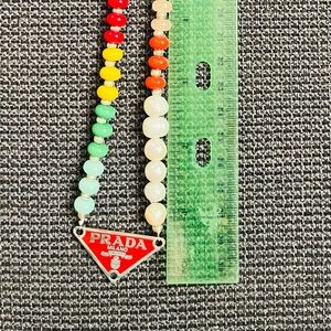 Prada Multicolor Beaded Kids Necklace
